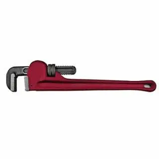 ANCHOR Bright Brand Adjustable Pipe Wrench, 15° Head Angle, Drop Forged Steel Jaw, 18 , 103-01-318 ANCHOR Brand