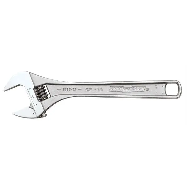 Channellock 10" Chrome Adjustable Allen Wrench Wide, 810W