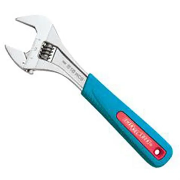 Channellock 10" Code Sky Blue Adjustable Wide Pipe Wrench, 810WCB