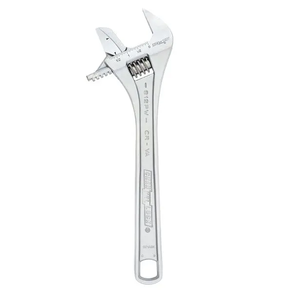 Channellock 12" Reversible Jaw Adjustable Allen Wrench, 812PW