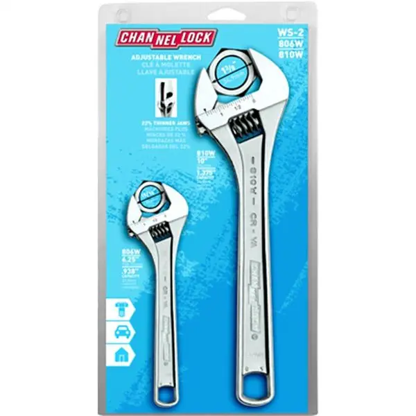 Channellock 2 Pc Adjustable Wrench (6" 10In), WS-2