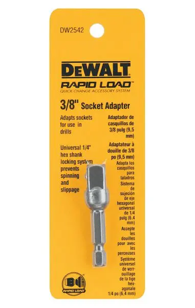 DeWalt Guard Hardened Carbon Steel 3/8" Socket Modifyer, DW2542