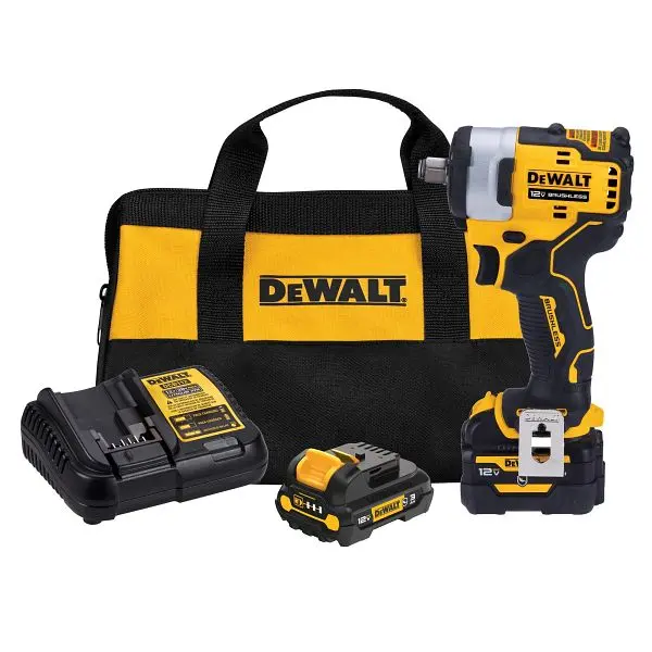 DeWalt 12 V Max 1/2" Impact Tightening Tool Kit, DCF901GJ1G1