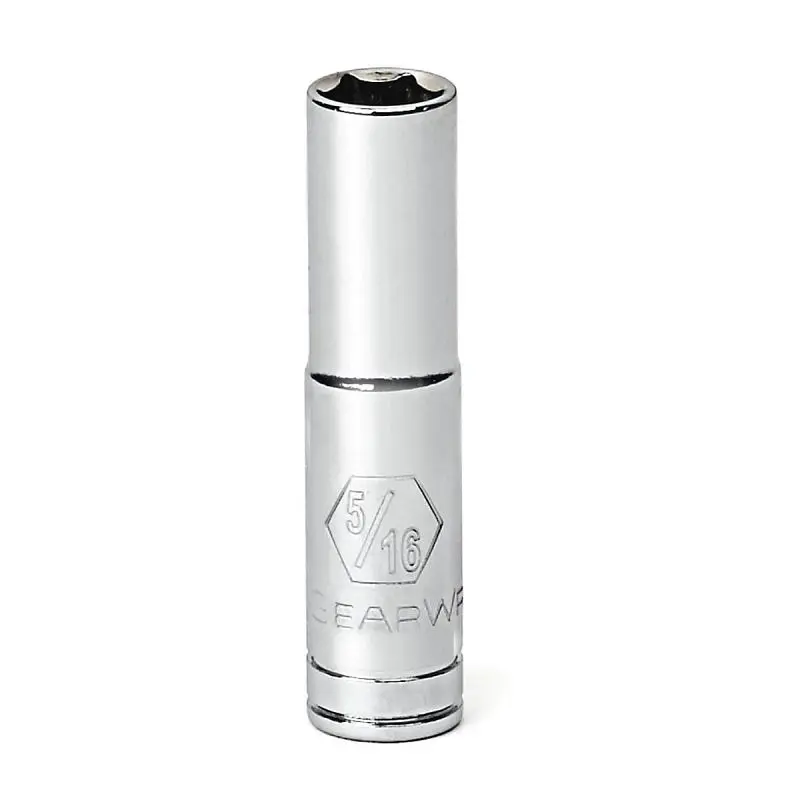 Gearwrench Extra-Strong Socket 5/16 1/4" Drive 6 Point Deep, 80119