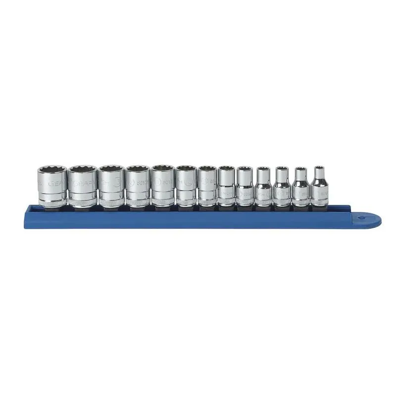 Gearwrench 13 Piece 1/4" Drive 12 Point Quality Metric Socket Set, 80306