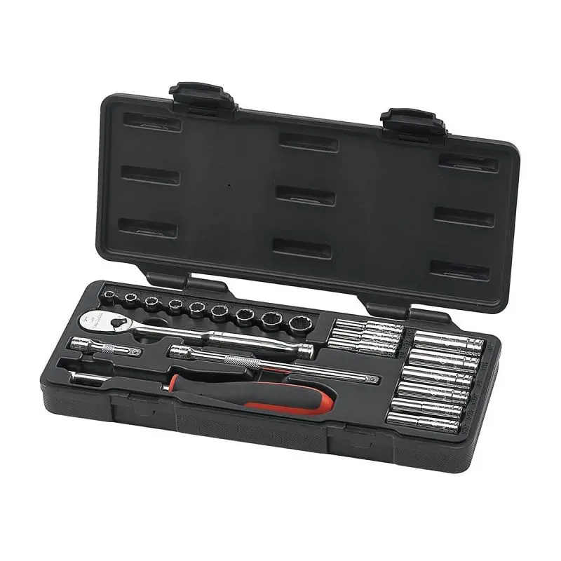 Gearwrench 22 Piece 1/4" Drive SAE Socket Set (STD / DEEP), 80325