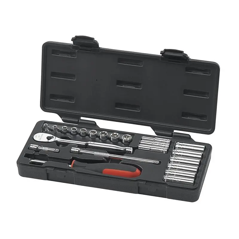 Gearwrench Powerful 22 Piece 1/4" Drive Metric Socket Set (STD / DEEP), 80327