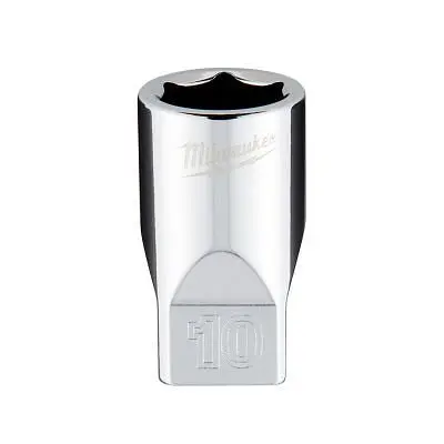 Milwaukee 1/4 Drive Socket, Metric Std-10mm, 45-34-9036