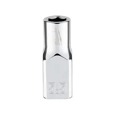 Milwaukee 1/4 Drive Socket, Metric Std-5.5mm, 45-34-9031