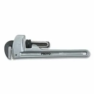 Proto Aluminum Pipe Pipe Wrench, 90 Deg Head Angle, Forged Steel Jaw, 18 , J818A