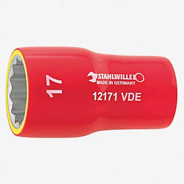 Stahlwille 12171 VDE Socket 12 mm, 3/8" Drive, ST02380012