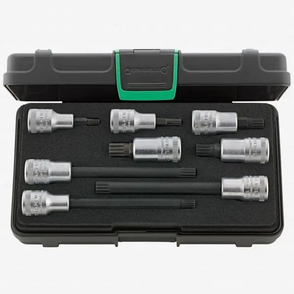 Stahlwille Weather-Resistant 3054X/54X/8 1/2" XZN Socket Set, M8-M14, ST96033606