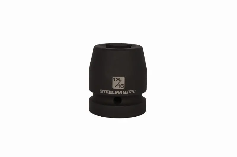 STEELMAN 1-Inch Drive x 13/16-Inch 4-Point Square Budd Impact Shallow Depth Socket, 79395