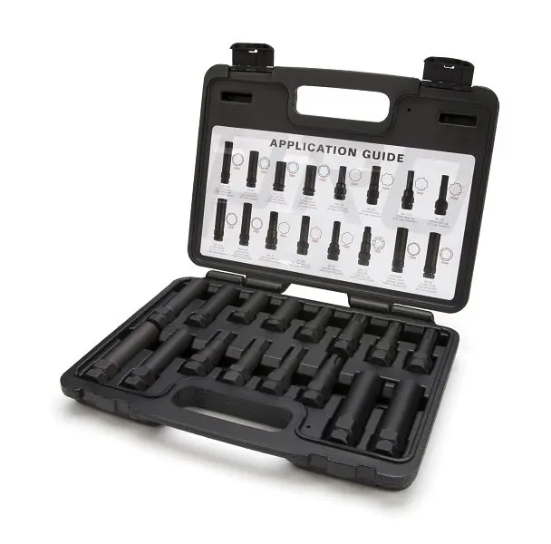 STEELMAN Heat-Resistant Locking Lug T-Nut Master Key Set, 16 Pieces, 78537