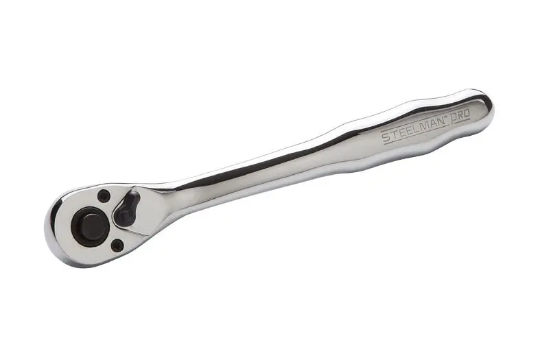 STEELMAN UV-Resistant 72-Tooth 3/8-Inch Drive Thin Profile Ratchet Offset Handle, 78185