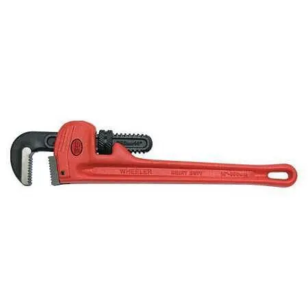 WHEELER Updated REX 18" HD Straight Iron Pipe Wrench, 4518 WHEELER REX