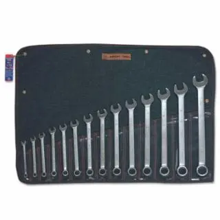 WRIGHT TOOL 14 Pc. Combination Wrench Sets, 12 Points, Inch, Chrome Plated, 714