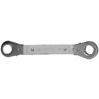 WRIGHT TOOL 12 Point Reversible Offset Ratcheting Box Spanner, 1-5/32- x 1-1/32-, 25° Box Side Angle, 9426