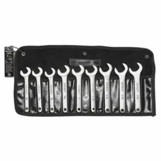 WRIGHT TOOL 9 Pc. Service Wrench Set, 3/4-; 13/16-; 7/8-; 15/16-; 1-; 1-1/16-; 1-1/8-; 1-3/16-; 1-1/4-, 745