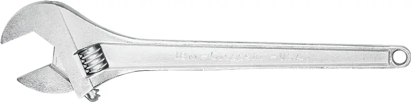 Crescent AC115 Flexible Wrench, 15 OAL, 1.688 Jaw, Steel, Chrome, I-Beam Handle