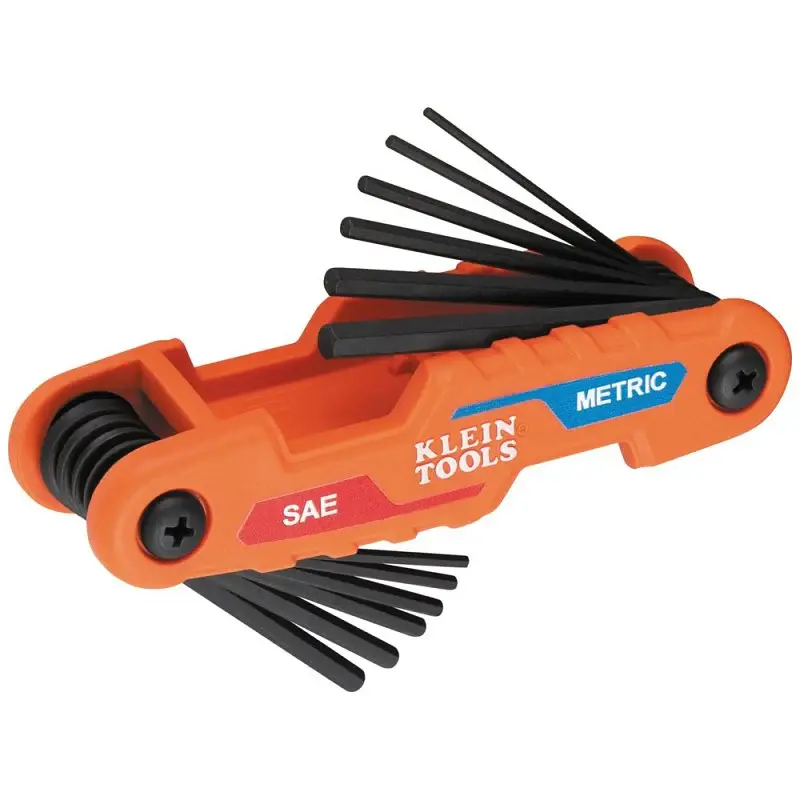 Klein Tools 70590 Hex Vital Set, 1-Piece, CR-V Steel, Black Phosphate, Orange