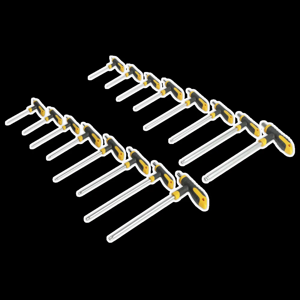 Siegen S0916 16pc T-Handle TRX-Star* & Hex Core Set
