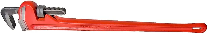 Superior Tool 02836 Pipe Wrench, 5 Jaw, 36 L, Straight Jaw, Iron, Epoxy-Coated
