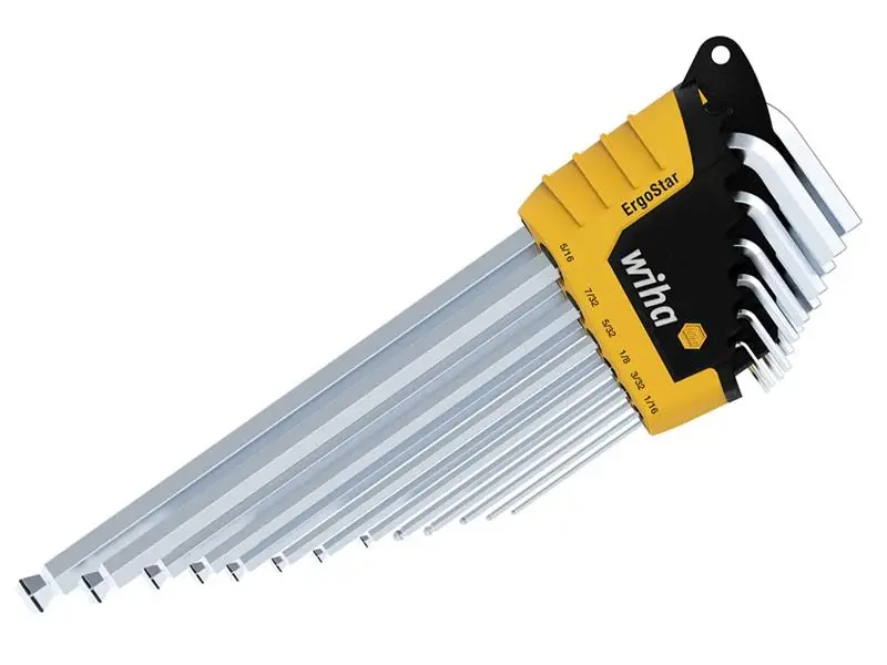 Wiha ErgoStar MagicRing Hex Ball End L-key Place, 13 Piece